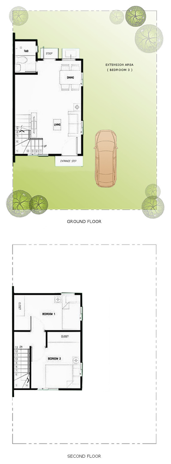 Alli Floor Plan House and Lot in Laguna