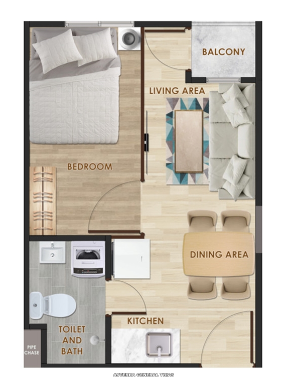 Asterra General Trias Condo Unit Floor Plan Asterra General Trias
