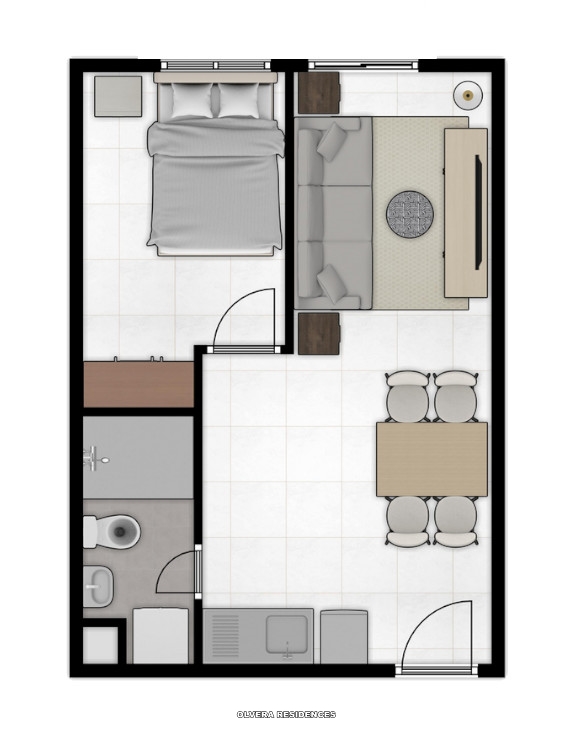 Olvera Residences Condo Unit Floor Plan Olvera Residences