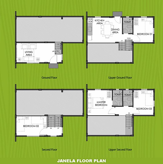 Janela Floor Plan House and Lot in Laguna